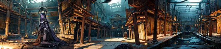 (otherworldly, otherworldly atmosphere, otherworldly appearance), highly insanely detailed, masterpiece, top quality, best quality, highres, 4k, 8k, RAW photo, ((ancient egyptian theme:1.2)), Hong Kong structure, structure, 
(mystical theme), mystical gatmosphere, arcane sanctuaries, otherwordly aura, 
(long_hair, long hair, random colors hair, glowing hair, hair over one eye, long messy hair), 
(eyelashes, eyeliner, eyeshadow, eyelashes, long eyelashes), 
collar, earrings, jewelry, necklace, armlet, 
tentacle, (underwater), nsfw, 
Homestay, Resort, Guest House, 
building, structure, still life, swirling energy, 
action pose, 
drunk, closed eyes, 
high-heels, 
reflection, reflective floor, 
shawl, 
abandoned building, shopping mall, overgrown with vegetation, [volumetric fog], cinematic lighting, colorfu, 
belly bottom, 
a small medieval viking room with a fur! rug on the floor and a fireplace, dark, primitive furniture, VikInt, <lora:VikingInterior-10:0.65>, epiCPhoto, (fantasy world)