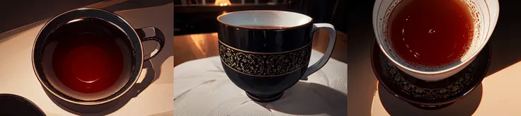 highly insanely detailed, masterpiece, top quality, best quality, highres, 4k, 8k, RAW photo, product photography of a cup of tea, zavy-sngkjd, award-winning, professional, atmospheric lighting, low key lighting, 100mm f/2.8 macro lens, fabric