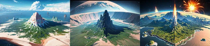 highly insanely detailed, masterpiece, top quality, best quality, highres, 4k, 8k, RAW photo, isometric style crater, explosion, tilemapstyle, voxell, square, scenery, vibrant, beautiful, crisp, intricate
