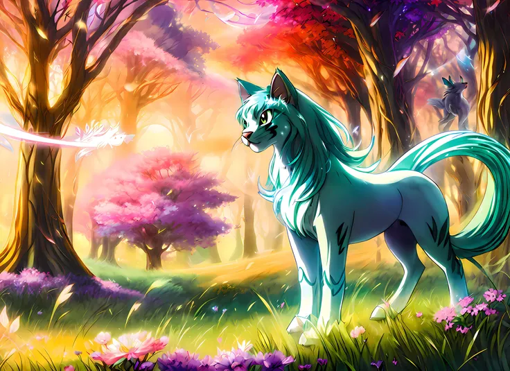 ethereal fantasy concept art of anime artwork Pokémon style, high quality, masterpiece, ray tracing (half horse:1.1), (half cat:1.2), magical woods background <lora:add_detail:1>, <lora:pokemon_v3_offset:1>, <lora:Wakaba-Subaru:1> . vibrant, cute, anime, fantasy, reminiscent of Pokémon series . anime style, key visual, vibrant, studio anime, highly detailed
. magnificent, celestial, ethereal, painterly, epic, majestic, magical, fantasy art, cover art, dreamy