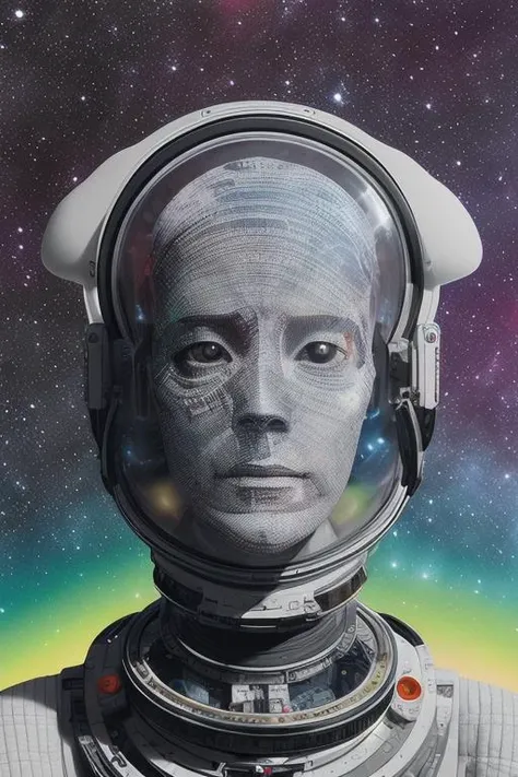 portrait of a sci-fi borg (astronaut:1.2) floating in outer space, nebula, galaxy
detailed, intricate
(jubbslineart_v2:1.0)