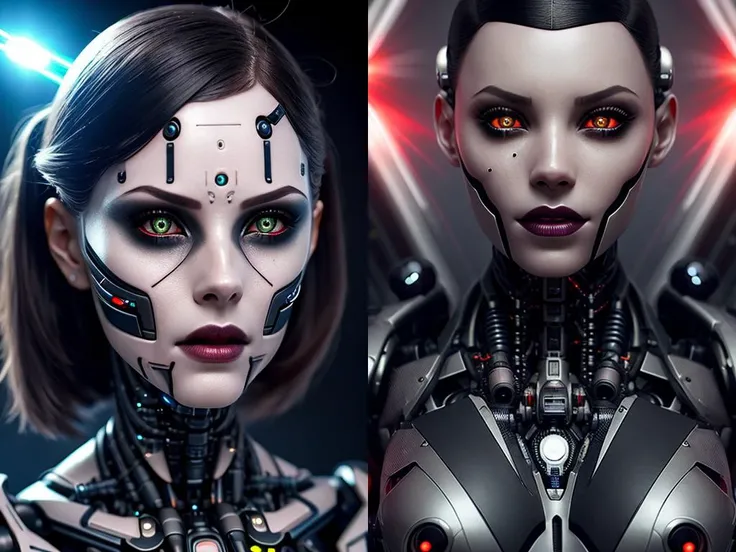 (highly detailed:1.2),(best quality:1.2),8k,sharp focus,(subsurface scattering:1.1),(nsfw:1.1), (award winning photograph:1.2),1girl, (many many detailed black tattoos on face:1.2), by emb-rrf-low,(many many thick black dark tattoos on body nose and eyes:1.2),(close shot:1.2), (separation of face segments:1.1), (deep seams on face and body:1.2)
(beautiful cyborg with scifi laser gun:1.3), (shooting lasers at enemy robots:1.3), (dynamic action pose:1.2),  neon glow under the skin
(very detailed clothes:1.2), (highly detailed background:1.3), RPG, Elden Ring, (scifi:1.2), (hyperrealistic:1.2), dramatic lighting,artstation, artgerm, greg rutkowski, alphonse mucha, trending on artstation, trending on deviantart, wlop