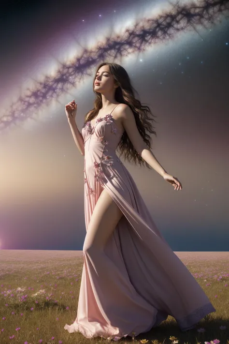 1girl, [ (designed by Alvin Langdon Coburn:0.9) and (Christophe Vacher:0.8) and (Victor Nizovtsev:1.1) ::3], artistic Fractal, pretty, Full length frame of a Ruthless Basic ("Whispers of the stars, cosmic lullabies in the vast expanse, serenading us with celestial secrets.":1.3) , nature and Flower background, Capricious grass and Jupiter's Great Red Spot in background, Thunderstorm, horizon-centered, Wonder, full of color, Aetherpunk, Ethereal Lighting, 50mm, Fujifilm Superia, delicate, Orton effect, absurdres, artstation, fairy tale