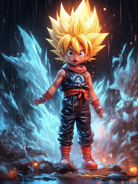 00176-42849024.txt
1boy, Anime style ultra instinct super saiyan Vegeta, platinum blonde hair, Full body, wet skin, Wet hair, night sky, rain, hyperdetailed painting, luminism, art by Carne Griffiths and Wadim Kashin concept art, 4k resolution, fractal isometrics details bioluminescens , 3d render, octane render, intricately detailed , cinematic, trending on arts tation Isometric Centered hype reallistic cover photo awesome full color, hand drawn , gritty , intricate, hit definition , cinematic,Rough sketch, bold lines, on paper., masterpiece,ultra realistic,32k,extremely detailed CG unity 8k wallpaper, best quality<lora:add_detail:1.0>
Negative prompt: 2 heads, elongated body, 2 faces, cropped image, out of frame, draft, deformed hands, signatures, twisted fingers, double image, long neck, malformed hands, multiple heads, extra limb, ugly, poorly drawn hands, missing limb, disfigured, cut-off, kitsch, ugly, over saturated, grain, low-res, Deformed, blurry, bad anatomy, disfigured, poorly drawn face, mutation, mutated, floating limbs, disconnected limbs, out of focus, long body, disgusting, poorly drawn, mutilated, mangled, extra fingers, duplicate artefacts, morbid, gross proportions, missing arms, mutated hands, mutilated hands, cloned face, missing legs, signature, watermark Multiple bodies, 2 heads, 2 faces, text, signature, heterochromia, cropped image, out of frame, draft, deformed hands, twisted fingers, double image, malformed hands, multiple heads, extra limb, ugly, poorly drawn hands, missing limb, disfigured, cut-off, ugly, grain, Deformed, blurry, bad anatomy, disfigured, poorly drawn face, watermark,text, logo,contact, error, blurry, cropped, username, artist name, (worst quality, low quality:1.4),
Steps: 32, Sampler: DPM++ SDE Karras, CFG scale: 7, Seed: 42849024, Size: 768x1024, Model hash: 2d21dd1773, Model: SDVN5-3DCuteWave, Clip skip: 2, ENSD: 31337, ADetailer model: face_yolov8n.pt, ADetailer confidence: 0.3, ADetailer dilate/erode: 4, ADetailer mask blur: 4, ADetailer denoising strength: 0.4, ADetailer inpaint only masked: True, ADetailer inpaint padding: 32, ADetailer version: 23.7.2, Eta: 0.68