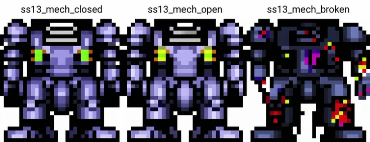 <lora:steampunkengis_ss13_mech:1>, ss13_mech_closed, transparent background, pixel art, (white mech:1.3), looking at viewer, full body, straight-on, jaggy line, sprite, hat, flat color, standing