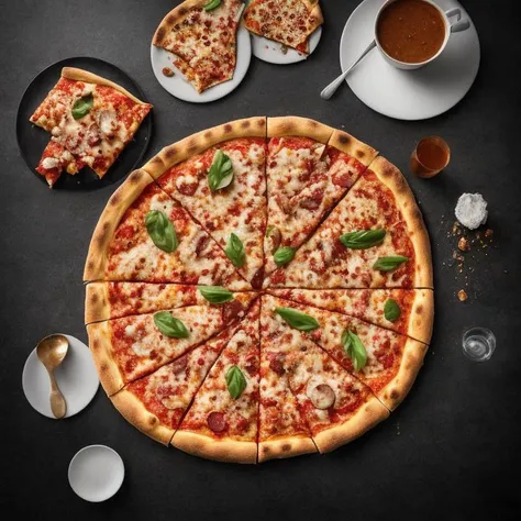 Professional photograph of pizza <lora:GoogleImageScrape:1>, (good composition), (in frame), centered, 8k, 4k, detailed, attractive, beautiful, impressive, photorealistic, realistic, cinematic composition, volumetric lighting, high-resolution, vivid, detailed, stunning, professional, lifelike, crisp, flawless, DSLR, 4k, 8k, 16k, 1024, 2048, 4096, detailed, sharp, best quality, high quality, highres, absurdres