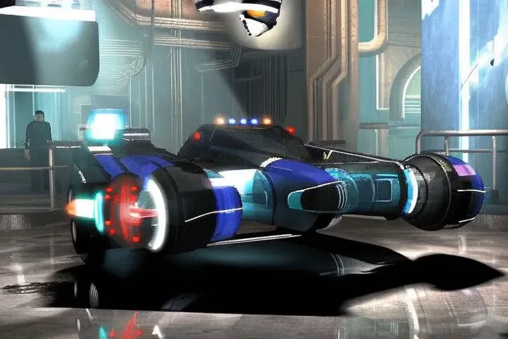 p1xbladerunner,futuristic car