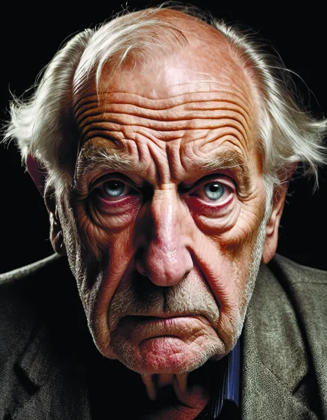 a portrait of a disgusting wrinkled old man,ghoulish eyes,dripping snot from nose,realistic photograph symmetrical,highly detailed,digital photograph,concept photo,smooth,sharp focus,cinematic lighting,photo by and greg rutkowski and alphonse mucha <lora:add-detail-xl:1.6> Ryoji Ikeda Style <lora:Ryoji Ikeda Style:0.7> <lora:lora-sdxl-perfect-eyes:0.3>