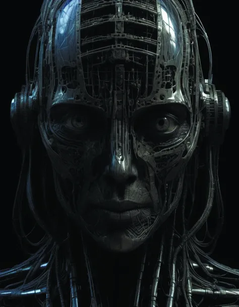 portrait of neural nightmares by yoshitaka amano and HR Giger,detailed face face face face,facial structure,hd,8k,very very very very electronic,biomechanical,biology,bio,neural machine hyperkill,cryengine,digital art <lora:add-detail-xl:1.6> DonMn1ghtm4reXL <lora:DonMn1ghtm4reXL:0.7> Ryoji Ikeda Style <lora:Ryoji Ikeda Style:0.6>