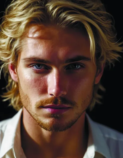 blonde wild hair man with a little beard,one black eye - patch,plain white shirt,close - up portrait,powerfull,intricate,elegant,volumetric lighting,scenery,digital,highly detailed,sharp focus,concept art,ruan jia,steve mccurry ivan punchatz,<lora:add-detail-xl:1.6> <lora:SDXL_Black_Sa_May:0.7> Ryoji Ikeda Style <lora:Ryoji Ikeda Style:0.6>