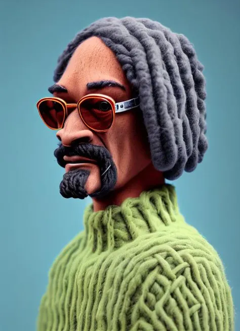 woolitize portrait of snoop dogg