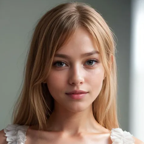 un contact visuel d'une blonde et au thème sombre, vêtements transparents, bien formée, personne entièrement visible