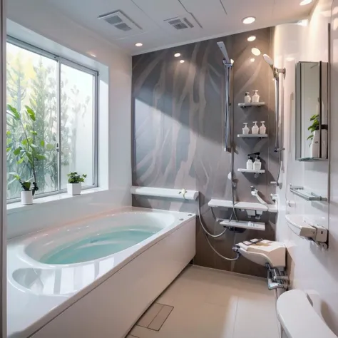 best quality, ultra-detailed, illustration,
JMF, faucet, scenery, bathroom, indoors, bathtub, sink, water, shower head, bath, ceiling light, mirror, reflection, window, shower (place), lamp, realistic, photo background, photo (medium)
<lora:JAPAN_Scenery_OFURO_SD15_V3:1>