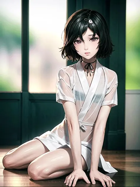 1boy, solo,(best quality),(masterpiece:1.1), full body, looking_at_viewer, neck_ribbon, cute, clear facial skin,