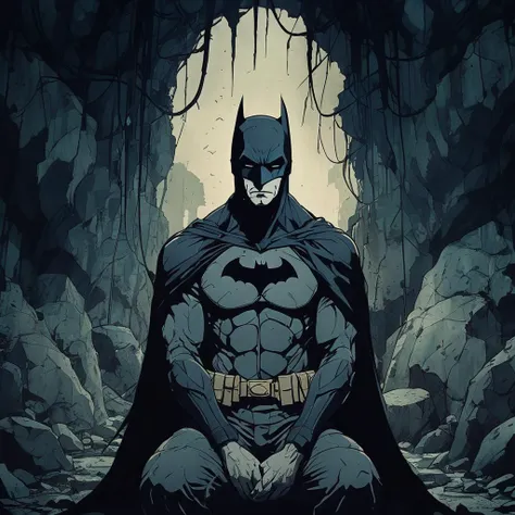 dark anime, Batman in his cave   <lora:Dark_Anime:0.8>
