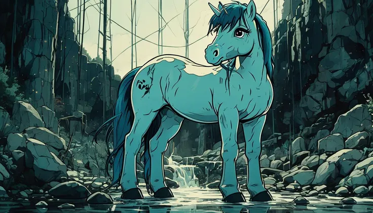 impactful paint of My Little Pony cartoon <lora:Dark_Anime:0.8>, highly detailed, 8k, sharp, professional, clear, high contrast, high saturated, , vivid deep blacks, crystal clear