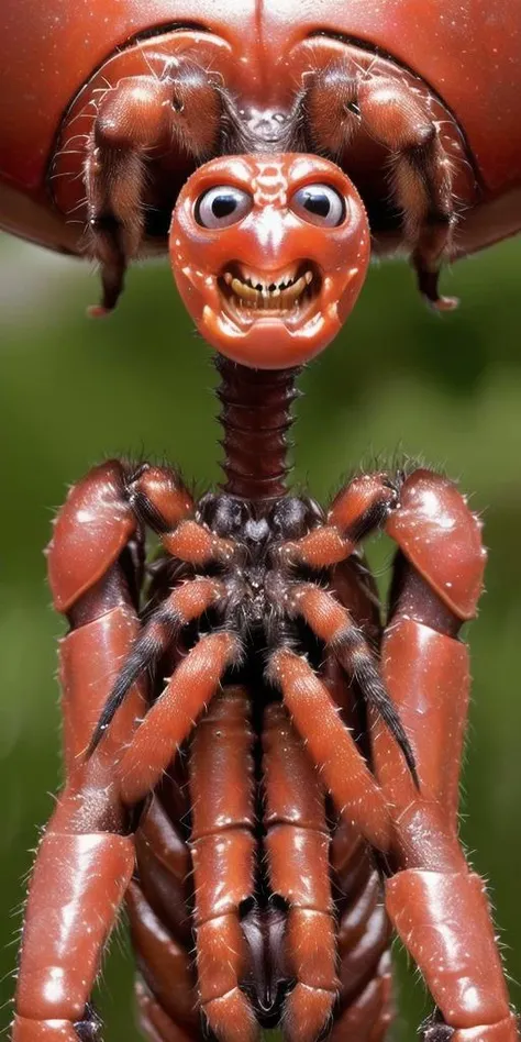 (((epic-Ultra-HD-details, epic-Ultra-HD-highlights, epic-photo-same-realistic, upscaled-resolution, optimal))) (((ideal-sweetie-cutesie, relaxed, mix-of-every-human-race))) outdoors, human-arachne-spider-monster-mix, spider-legs, spider-body, human-head