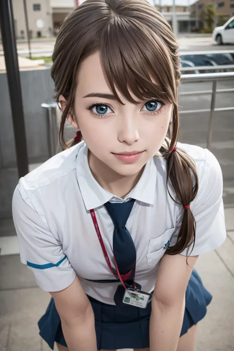 ((masterpiece)), (best quality), official art, extremely detailed CG, unity 8k wallpaper, ultra detailed,
tennoujinae, twintails, smile, lips apart,
school uniform, serafuku, red ribbon, miniskirt,
close-up, face, outdoors, city,
<lora:tennoujinae-nvwls-v1:0.9>,