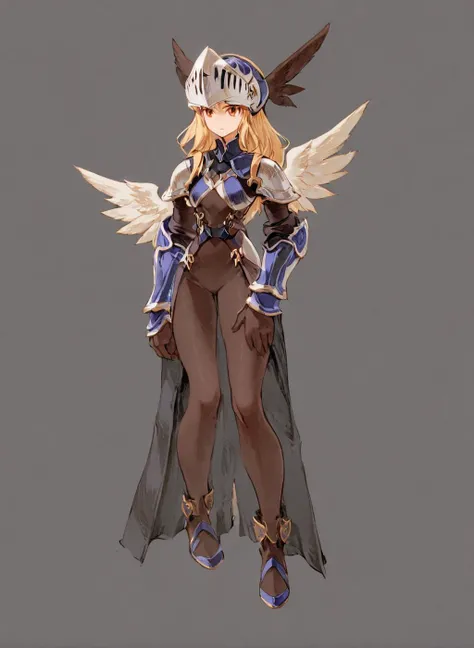 white bacground <lora:Valkiria_XL:0.8> Valkiria, winged helmet, full body <lora:Final_Fantasy_Tactics_XLv2:1>, (masterpiece), best quality, highres, 4k, 8k, cinematic lighting, amazing quality, amazing shading, soft lighting, Illustration, official artwork, anime style, wallpaper, official art, ultra detailed skin, ultra detailed face, perfect eyes, small skin imperfections
