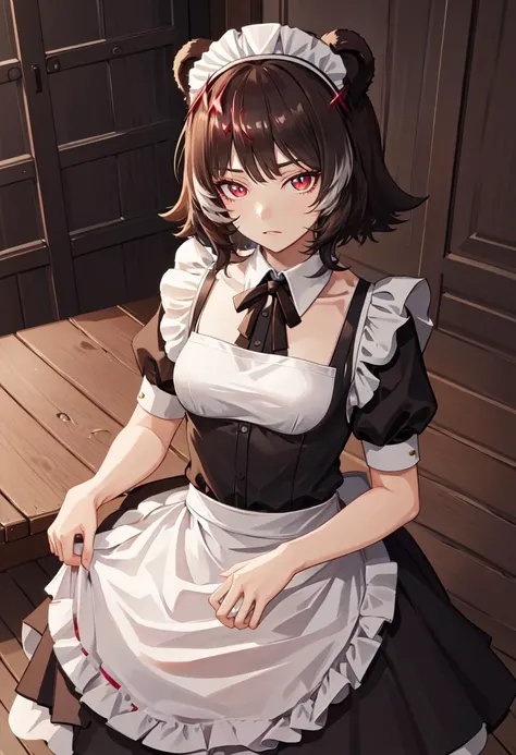 best quality, masterpiece, highres, solo, (leto_arknights:1.10), (maid:1.40), (long maid dress:1.15), 13 <lora:leto_arknights:0.80>