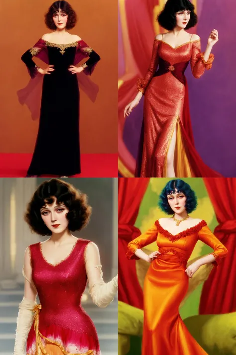 <lora:bttyamnn:1> bttyamnn, elegant dress, color