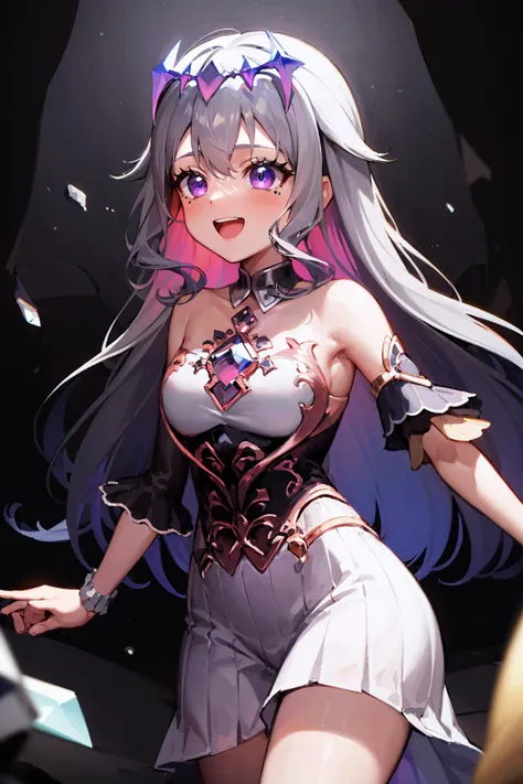 Standing on the moon's soil stirred up, choker necklace, 耳Nipple Ring, full bodyesbian, Long white hair,blue color eyes, masterful, hyper HD, RAW photogr, Realistis: 1.25), (bright lip gloss, Long eyelashes, Smooth face , Brightens skin, naturalshadow, Wide light, Wide light, depth of fields, strong colors, subtle caustics: 0.8), ssmile, (large tities), v6