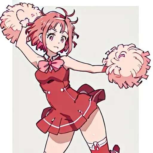 ((wearing cheerleader outfit a silver_color)), skinny, 4 defined fingers, 1 defined thumb, looking at viewer, solo, 1 woman, 25 years old, AI generated, highest quality, masterpiece, skindentation, perfect face, 8k , Dynamic Pose, (short hair), (pink hair:1.5), bob cut, black eye, smile, ((thin thighs)), medium breasts, perfect limbs, sexy, (visible nipples:0.9), (camel toe:0.3),, (bright Chinese park), Dutch Angle, ((The costume is metallic, shiny and lustrous)), facing straight at viewer, (standing), sexy pose,holding pom poms a ((golden)),