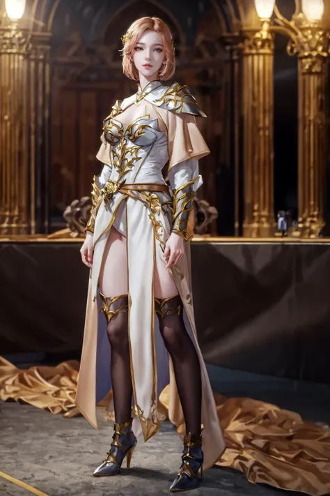 highres,absurdres,masterpiece,best quality,original,extremely detailed CG,extremely detailed wallpaper,perfect lighting,looking at viewer,bare hands,1girl,blurry background,standing on stage,
<lora:NM_FC-è¡åå¨_v1.0:0.6>, Hu Liena,full_armor,