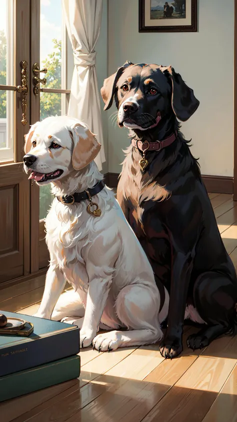 (absurdres, masterpiece)), Dogs, Many dogs