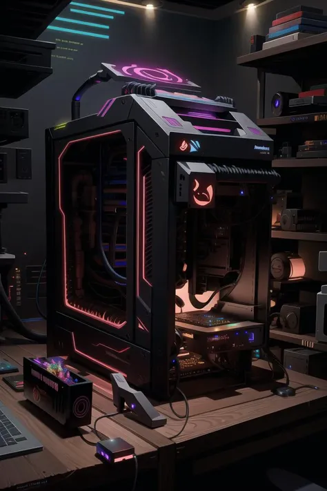 <lora:TalDarimAI:.9> TalDarimAI ,pc computer case, intricate, details, RGB with gpu and cpu, touching water with rgb for the cpu