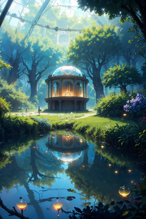 (dreamscape photo:2),(Masterpiece:1.2),(nature photography:2), best quality, (illustration:1.2), (ultra-detailed),Eye focus,(whimsical:2),(dreamy:1.3),(Masterfully crafted Glow:1.3), (Cinematic background), hyper details, (delicate detailed), (intricate details), octane render, hdr, (hyperdetailed:1.15), (soft light:1.2), mature, plump, thick, rainbow painting drops,(dynamic:1.2),dreamscape made up from paint, entirely paint, splat, splash, outdoors, (bioluminescence:1.3),(glowing:1.3), (Cinematic masterpiece), fierce, powerful, splashes of colour, (beautiful coloured sky:1.2),(golden hour:1,4),absolutely eye-catching,(gigantic lake:1.7), (daytime:1.3), (Cinematic headlight), ((caustic)), dynamic angle, beautiful detailed glow, ambient occlusion, ambient light, raytraced reflections,(best illumination, an extremely delicate and beautiful), ((cinematic light)), (soft:2),Masterpiece, best quality, (very detailed CG unity 8k wallpaper), (best quality), (best illustration), (best shadows), (glow sprite:1.2),(plan trails:1.2),(exquisite rainbow),(sun),(moon), ((with an abandoned canoe:1.2)),( in the swimming pool Drinking water),(lush:1.4), natural elements in the forest theme.( Mysterious forest)), beautiful forest, nature, surrounded by flowers, delicate leaves and branches surrounded by fireflies (natural elements), (vineyard theme), (leaves), (twigs), (fireflies:1.2)), (particle effects) , 3D , (Octane rendering, ray tracing, super detailed, (zentangle, mandala, tangle, entangle), (fractal art:1.5) ,extremely detailed, dynamic angle, the most beautiful form of chaos, elegant,wide vareity of flowers, a brutalist designed, vivid colours:1.2), (romanticism:1.2), by james jean, roby dwi antono, ross tran, francis bacon, michal mraz, adrian ghenie, petra cortright, gerhard richter, takato yamamoto, ashley wood, atmospheric, ecstasy of musical notes, streaming musical notes visible, close up, perfect fingers, perfect hands,(no people:2),(super reflections:1.2)