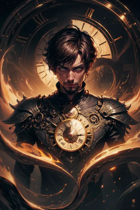 (Masterpiece:1.2), best quality, (illustration:1.2), (ultra-detailed), hyper details, (delicate detailed), (intricate details), clear line, high contrast, colorful, (Photoshop Pastel Painting), (Cinematic masterpiece), <lora:add_detail:1>, <lora:sharpen-soften:-0.25>, <lora:kittew_v0.1:0.3>,
(1man, thin adult british male:1.2), jade eyes, dark brown hair, goatee,
Style-GravityMagic, portrait, solo, (full body:0.6), looking away, detailed background, detailed face, (<lora:kVoidEnergy-000001:0.5>, V0id3nergy, void theme:1.1) glowing eyes, (time mage:1.1), timeless, infinite geometry, swirling patterns, clock, clockwork, clock gears, time, dynamic pose, bloom light aura, desert dunes in background, ethereal atmosphere,