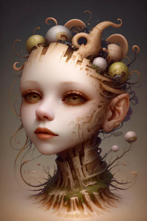 a head flying in the sky and turning into octopus with squids instead of hair, surrealistic landscape with a grassy area and a lake on the foreground and trees and mountain on the background, abstract shapes and dead black tree growing on the head while head flying in the sky, liquid flash, balls, 3D artwork by AIDA_NH_humans, surrealistic portrait in style of AIDA_NH_humans <lora:AIDA_NH_humans:1.1>, oil painting, impressionism, cyberpunk, kkw-ph1, isometric_dreams