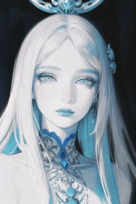 <(masterpiece:1.5), realistic, painting, intricate details, cinematic light, (finely detailed face and beautiful eyes)>, mall, (sacred_face), teenager, flip-flops, eyes visible through hair, (GhostWhite hair:1.3), (DarkTurquoise eyes:1.3), solo, BREAK, <dalcefo, high resolution illustration, (best quality:1.2), (flat color:1.4), limited palette, coloful, rim lighting, spot lighting, (beautiful and clear background:1.2), detailed background, best ratio four finger and one thumb, (pretty face:1.2)>, girl, sfw, <lora:yoshitakaAmanoStyle_amanoYoshitaka55:0.4>,