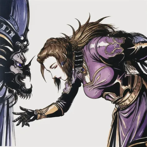masterpiece, best quality, wallpaper, high quality, extremely detailed, female knight, highly detailed face, eyes, <lora:yoshitakaAmanoStyle_amanoYoshitaka55:0.7>