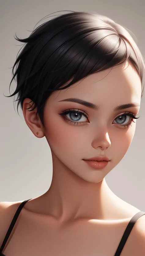 masterpiece, best quality, 1girl, (tomboy:1.5), black hair, grey hair, <lora:epiCRealismHelper:2>, <lora:add_detail:1>