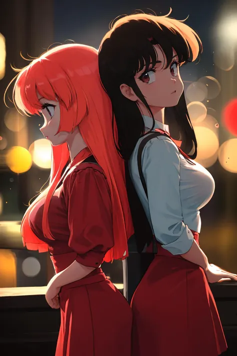 16k, highres, masterpiece, best quality,
cinematic film still 2girls, back-to-back, height difference, breasts, narrow waist,
<lora:Sonoda-20:1> . shallow depth of field, vignette, highly detailed, high budget, bokeh, cinemascope, moody, epic, gorgeous,
film grain, grainy,