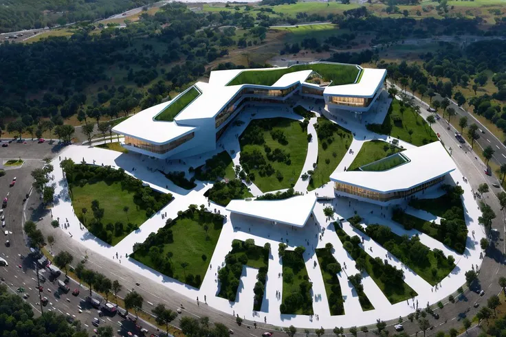 a research center in a valley