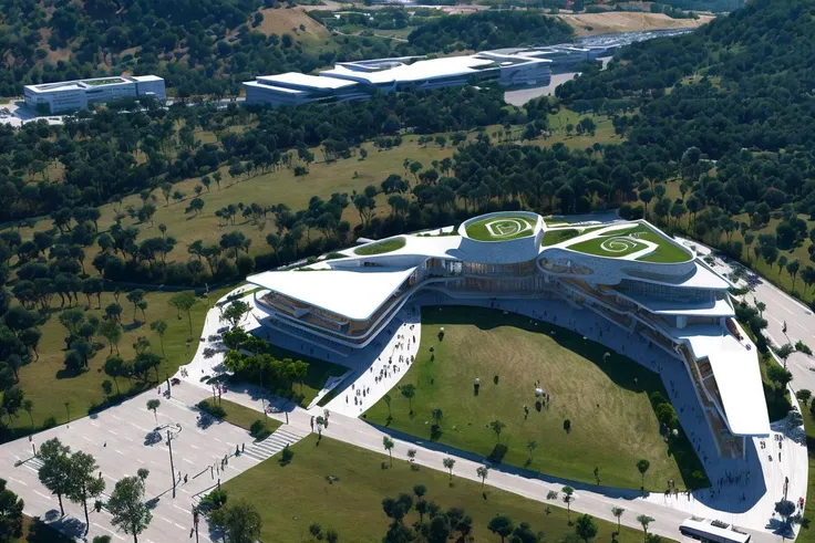 a research center in a valley