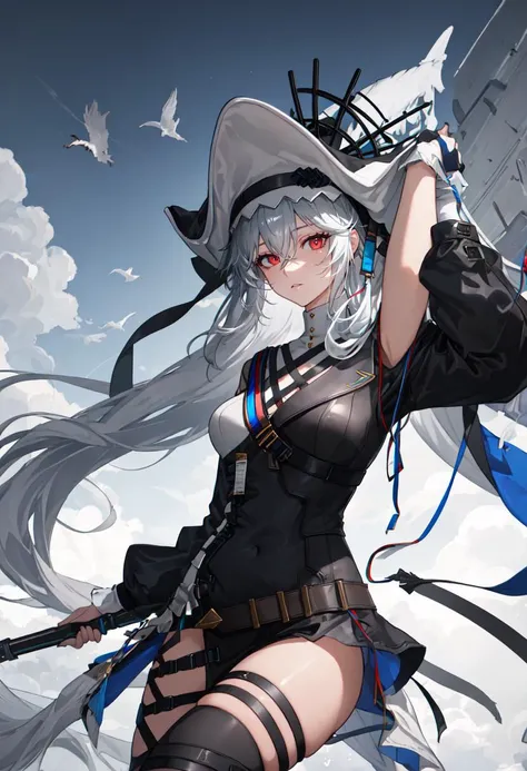 (safe:1.10), best quality, masterpiece, highres, solo, (specter_arknights:1.10), jumping, cowboy shot, looking at viewer, 35 <lora:specter_arknights:0.80>