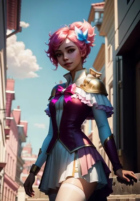 <lora:star_guardian_Taliyah:0.8>, star_guardian_Taliyah, solo, smile,, (magical, magnificent, masterpiece:1.3), (trending on CGSociety, trending on pixiv, contest winner:1.3)