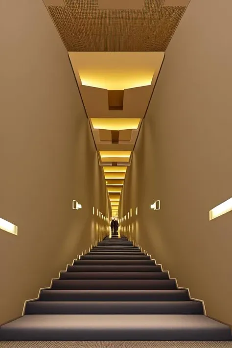 <lora:S1-Backroom_Deliberate-000008:0.65>,
backroom,liminal space,Level-13,The Infinite Apartments,inside,apartments,corridor,infinity corridor,yellow light,stairs,
(photorealistic), [sharp focus], (HDR), (8k), (gigapixel), (masterpiece)