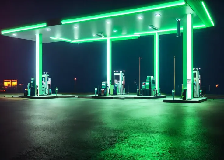 <lora:D1s-Backroom:0.65>, backroom, liminal space,
Level-423,The Gas Station,outside,gas station,night,green lighting, BREAK,
plant , sun light , stairs,
(photorealistic), [sharp focus], (HDR), (8k), (gigapixel), (masterpiece)