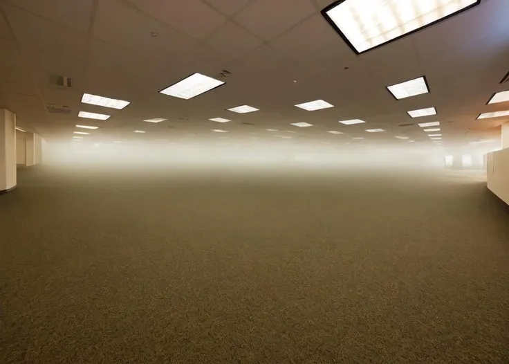 <lora:D1s-Backroom:0.65>, backroom, liminal space,
Level-4,Abandoned Office,inside,white wall,office room,fluorescent light,carpet floor, BREAK,
sci-fi , fog,
(photorealistic), [sharp focus], (HDR), (8k), (gigapixel), (masterpiece)