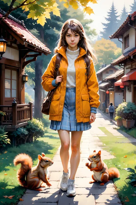 by (((Brent Heighton) and Greg Rutkowski) and Shintaro Kago) and Brothers Hildebrandt, cute 18 year old woman and her pet squirrel, full body length, oil and watercolor pastel<lora:retro_illustration:1.00>,, by Alena Aenami and Julia FullertonBatten <lora:more_art:0.30><lora:clothing_slider:2.00><lora:great_lighting:1.30><lora:aesthetic:1.15><lora:photorealistic_portrait:1.25><lora:RMSDXL_Enhance:0.45><lora:RMSDXL_Creative:0.35><lora:RMSDXL_Photo:0.45><lora:RMSDXL_Darkness_Cinema:0.50><lora:XDetail_heavy:0.45><lora:perfect_eyes:0.15><lora:perfect_hands:0.15><lora:midjourney:-0.15><lora:looking_at_viewer:0.75><lora:dpo:0.25>