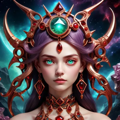 ((best quality)), ((masterpiece)), ((realistic,digital art)), (hyper detailed),DonMBl00mingF41ryXL female CyclopeOne-eyed giants, Mythological creatures, Enormous and powerful, Singular eye in the middle of the forehead, Fierce and intimidating appearance, Known for strength and brutality, fantasy, greek mythology, Youth, Sleek, Polynesian, Dark brown eyes, Folded Ears, Narrow Nose, Hollow Cheeks, Round face shape, Graceful Eyebrows, Cheekbones, Lavender Shag haircut hair, Rage, Divine Invocation, Kneeling with reverence, calling upon deities, Illusionist, (Broken lines,Dashed lines,Gaseous,Circulation,Neon Mirage,Hexagonal Prism,Cobalt Blue Green Shade,Garnet Red Fantastical,Pentacle,Whirling ,Hexagon ,Timelessness,Gabbro stone Vibration,Translation,Beguiling,Celestial,Alluring magic:1.0) Shadow Manipulation (creating and controlling shadows) , Shrouding allies in protective auras, enhancing their defenses, Transcendent Glow, raytracing, HDR,8K<lora:DonMBl00mingF41ryXL-000005:0.75>