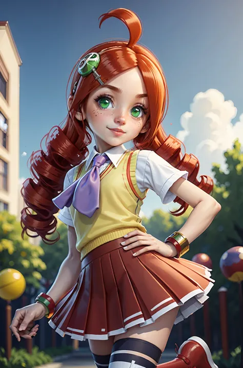 cute girl face, green eyes, ando ringo, <lora:andoRingoPuyopuyoSeries_v11:0.7>