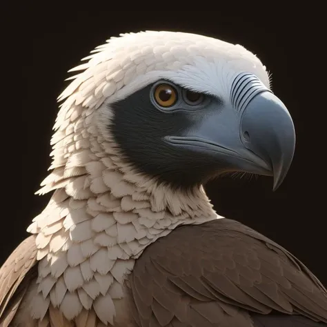 portrait, vulture, warm light, low key, ambient light, Pattern, Value, <lora:epiNoiseoffset_v2Pynoise:2>