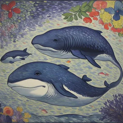 Rembrandt, Fauvism, whale, <lora:epiNoiseoffset_v2Pynoise:2>