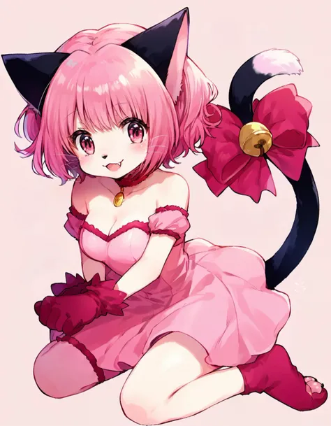 score_9, score_8_up, score_7_up, source_anime,source_furry,
cute felis, full body, solo, anthro, (pink fur, furry body, paw gloves, pink gloves, pawpads:1.5), furry arms, furry legs, pink feet, smile, blush, parted lips, fangs, whiskers, black ears, black tail, narrow tail, red ribbon, kneeling, simple background, pink background,
<lora:sdxl-lyco-mew_ichigo-original-ponyDiffusionV6XL-AdamW8bit-v3-1-1-000018_1_0+0+0+0+0+0+0+0+1+1+0+0+0+0+1+1+1+1+1+1+0+0+0+0+0+0:1>
mew_ichigo, breasts, choker,